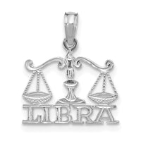Load image into Gallery viewer, 14k WG LIBRA Zodiac Charm
