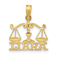 Load image into Gallery viewer, 14K LIBRA Zodiac Charm
