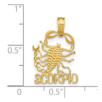 Load image into Gallery viewer, 14K SCORPIO Zodiac Charm
