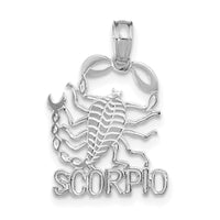Load image into Gallery viewer, 14k WG SCORPIO Zodiac Charm

