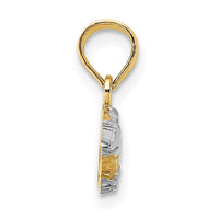 Load image into Gallery viewer, 14k w/Rhodium 2-D  Alligator Charm
