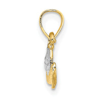 Load image into Gallery viewer, 14k w/ Rhodium Cowboy Hat Charm
