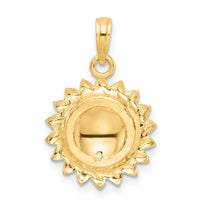 Load image into Gallery viewer, 14K Tri-Color Sunflower w/ LOVE Pendant
