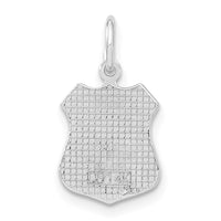 Load image into Gallery viewer, 14k White Gold Police Badge Charm
