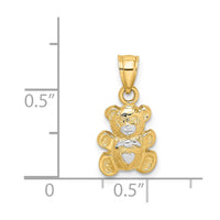 Load image into Gallery viewer, 14k w/Rhodium Teddy Bear Charm
