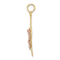 Load image into Gallery viewer, 14K Two-Tone Crucifix Charm
