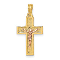 Load image into Gallery viewer, 14K Two-Tone Latin Crucifix Charm
