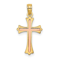 Load image into Gallery viewer, 14K Two-Tone Cross Charm
