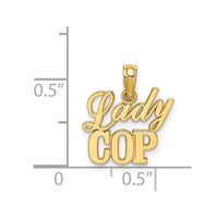 Load image into Gallery viewer, 14k LADY COP Charm

