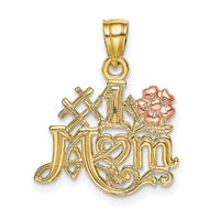 Load image into Gallery viewer, 14k Two-Tone #1 MOM w/ Flower Charm
