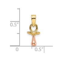 Load image into Gallery viewer, 14k Two-Tone 3-D Pacifier Charm
