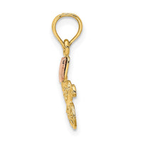 Load image into Gallery viewer, 14k Two-Tone Baby Carriage w/ Visor Charm
