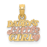Load image into Gallery viewer, 14k Two-Tone DADDY&#39;S LITTLE GIRL Charm
