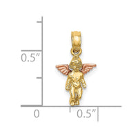 Load image into Gallery viewer, 14K Two-Tone 3-D Mini Guardian Angel Charm
