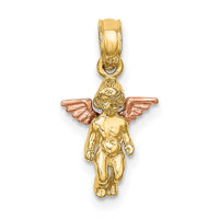 Load image into Gallery viewer, 14K Two-Tone 3-D Mini Guardian Angel Charm
