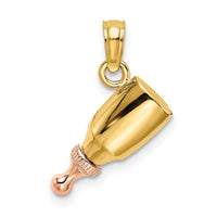 Load image into Gallery viewer, 14k Two-Tone Baby Bottle Charm
