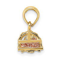 Load image into Gallery viewer, 14K Two-Tone Moveable 3-D Lobster(Pink)In Trap
