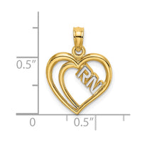 Load image into Gallery viewer, 14k w/Rhodium RN Inside Double Hearts Charm
