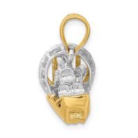 Load image into Gallery viewer, 14k Two-Tone 3-D Airboat Charm
