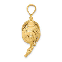 Load image into Gallery viewer, 14K Moveable 3D Fishing Reel Charm
