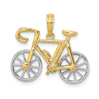 Load image into Gallery viewer, 14k Two-tone 3-D Ten Speed Bicycle Charm
