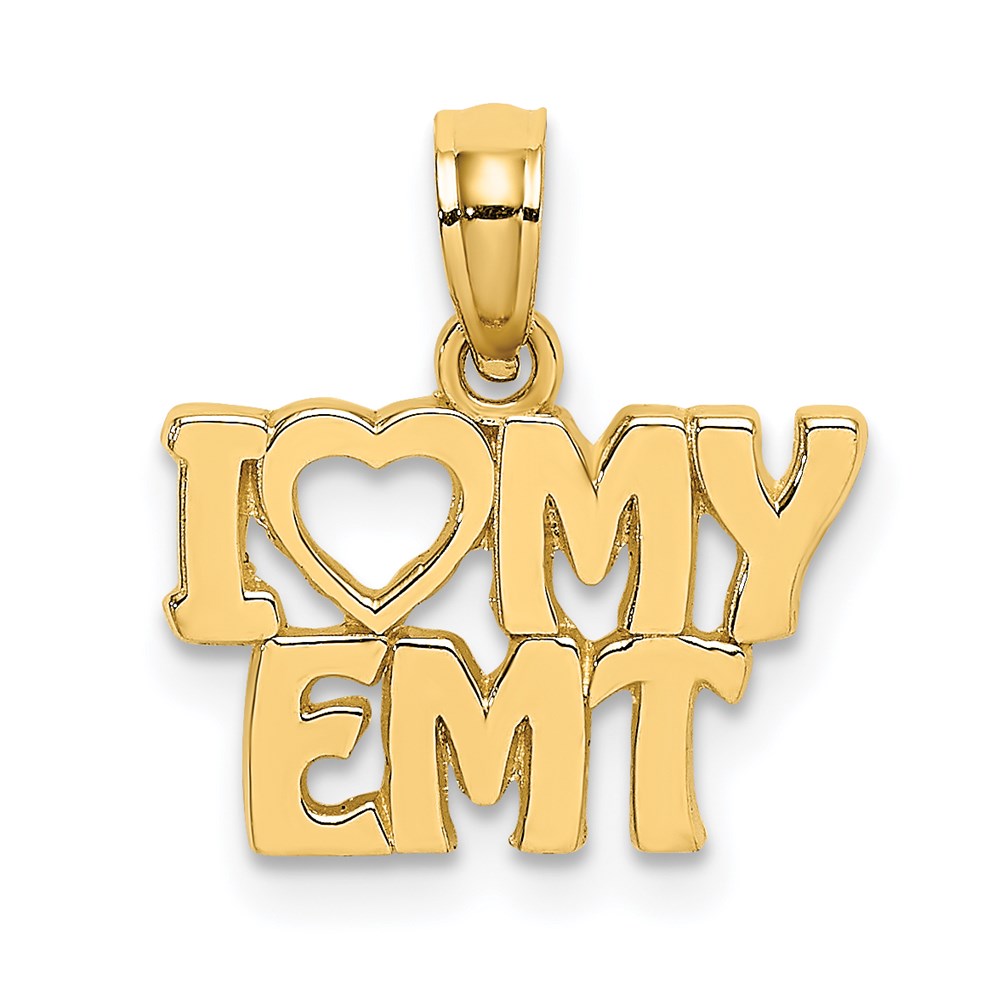 14k I LOVE MY EMT Charm