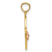 Load image into Gallery viewer, 14k Two-Tone BIG SIS-LIL SIS Break-apart Heart Charm
