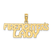 Load image into Gallery viewer, 14k FIREFIGHTER&#39;S LADY Charm
