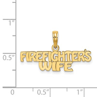 Load image into Gallery viewer, 14k FIREFIGHTER&#39;S WIFE Charm
