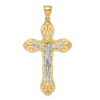 Load image into Gallery viewer, 14K Two-tone Crucifix Charm

