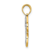 Load image into Gallery viewer, 14k w/Rhodium Butterfly w/ White Beaded Wings Charm
