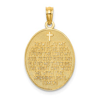 Load image into Gallery viewer, 14k w/Rhodium Reversible CHILDS PRAYER w/Girl Charm
