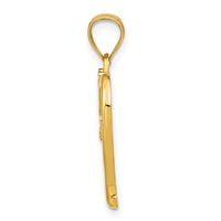 Load image into Gallery viewer, 14k w/Rhodium Diamond-cut Heart Charm
