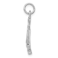 Load image into Gallery viewer, 14k White Gold Polished Scales of Justice Charm
