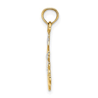Load image into Gallery viewer, 14k w/ Rhodium LOVE Christmas Tree Charm
