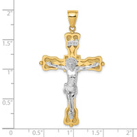 Load image into Gallery viewer, 14k Two-tone INRI Crucfix Pendant
