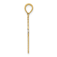 Load image into Gallery viewer, 14K w/ Rhodium D/C Cross Charm
