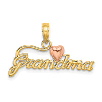 Load image into Gallery viewer, 14k Two-Tone GRANDMA w/ Heart Charm
