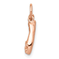 Load image into Gallery viewer, 14K Rose Gold Polished 3-D Moveable Ballet Slippers Charm
