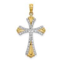 Load image into Gallery viewer, 14K w/Rhodium and D/C Reversible Cross Charm
