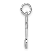 Load image into Gallery viewer, 14k White Gold Polished Flat-Backed Musical Note Charm
