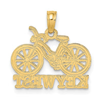 Load image into Gallery viewer, 14k with White Rhodium KEY WEST Bicycle Charm
