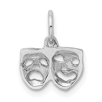 Load image into Gallery viewer, 14k White Gold Solid Comedy/Tragedy Charm
