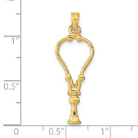 Load image into Gallery viewer, 14k 3-D Stethoscope Pendant
