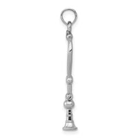 Load image into Gallery viewer, 14k White Gold 3-D Stethoscope Pendant
