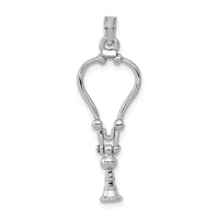 Load image into Gallery viewer, 14k White Gold 3-D Stethoscope Pendant

