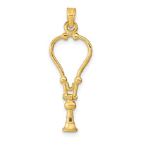 Load image into Gallery viewer, 14k 3-D Stethoscope Pendant
