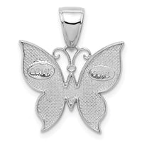 Load image into Gallery viewer, 14K White Gold Butterfly Pendant
