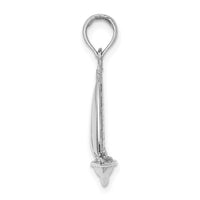 Load image into Gallery viewer, 14K White Gold Polished 3-D Sailboat Charm
