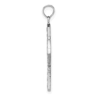 Load image into Gallery viewer, 14K White Gold Beaded Celtic Cross w/ Eternity Charm
